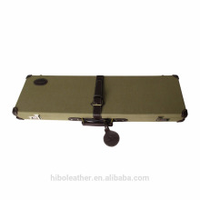 Hunting gun accessories gun box canvas and genuine leather gun case